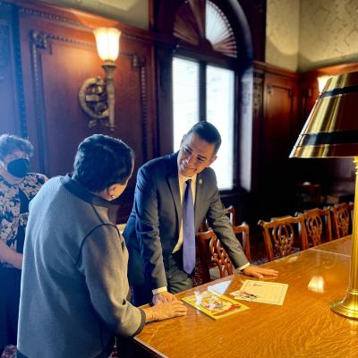 Rep. Garcia Librarian of Congress Carla Hayden 