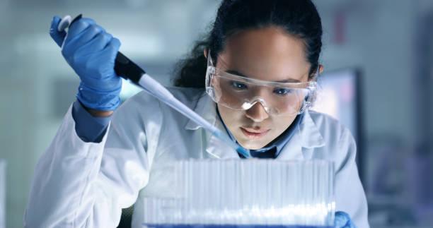 dna lab stock photo