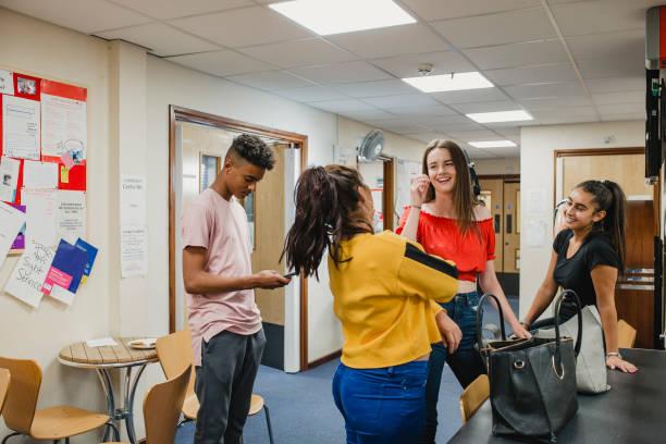 stock image of a teen center